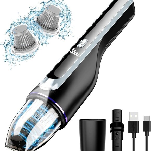 Handheld Vacuum Cordless Car Vacuum with Brushless Motor & 14000Pa Suction 1.2